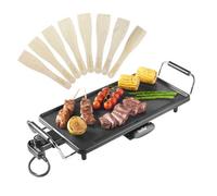 Vonshef Teppanyaki Grill Large 2000W, Electric Grill With Non-Stick Plate, Adjustable Temperature, Drip Tray & 8 Spatulas