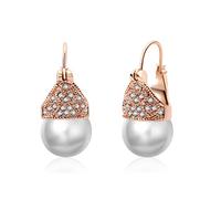 VONSSY Elegant Hypoallergenic Pearl Drop Dangle Earrings, Nickel Free, Light Weight, Comfortable Daily Wear, Sterling Silver, Rose Gold Statement Stylish Earrings for Women Mother Wife Girlfriend…