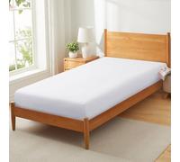 Vonty 1Pcs White Cot Sheets 31" x 75" - 1800 Thread Count Cot Microfiber Fitted Sheets Only, Breathable & Soft Camper Bunk Fitted Bed Sheet Fit for Narrow Twin RV Bunk Guest Bed Matress
