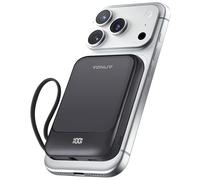 VONUV Magnetic Power Bank 10000mAh, Wireless Portable Charger with 15W Max Fast Charging & Built-in USB-C Cable, 22.5W PD LED Display Battery Pack Compatible with iPhone 16/15, Samsung Galaxy