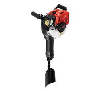 VonVVer 52CC Petrol Tree Digging Machine 1900W 2-Stroke Portable Earth Auger with Wide Shovel, Excavator Digging Machine Root Cutter and Soil Digger 55J Impact Force for Gardening, Landscaping