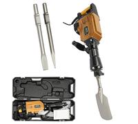 VonVVer Tree Digger 1700W Electric Jack Hammer with Clay Spade/Point Chisel/Flat Chisel Demolition Hammer Garden Tree Excavator Portable Fence Post Hole Borer Hammer Digger Concrete Breaker for Farm