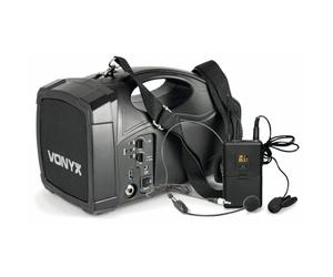 Vonyx 178.870 ST-012 Personal PA Wireless System | Handheld Portable PA System, Battery Powered PA System, Wireless Handheld System, Compact & Lightweight, Ideal for Events & Presentations