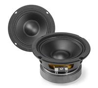 VONYX 2x WP10 4-Inch HiFi Replacement Speaker Drivers, 50W RMS Midbass Speakers, Polypropylene Cone, Heat-Resistant Voice Coil for Home Audio and Car Radio Systems