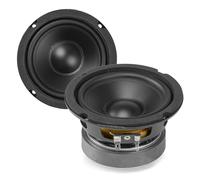 VONYX 2x WPP10 4-Inch HiFi Midbass Speaker Drivers, Replacement Audio Units, 50W RMS 100W Max, 8 Ohm, Polypropylene Cone, Heavy Magnet for Repairs and Upgrades