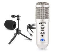 Vonyx CM320S USB Microphone for Podcasting, Studio Recording, and Streaming