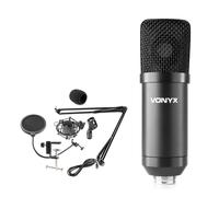 (B-Stock) Vonyx CMS300B USB Microphone + Broadcast Arm and Pop Filter