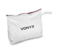 VONYX DB3 DJ Booth Replacement Lycra Screen Set - White Flame-Retardant DJ Booth Cover Panels with Hook & Loop Fasteners, Washable Fabric for Events & Performances