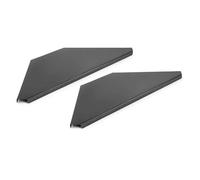 VONYX DBC2 DJ Booth Shelves Set with Corner Design and Carry Bag - Portable, Sturdy DJ Stand Accessories for Professional Mobile Disco Facade, Home Use, Easy Setup and Storage
