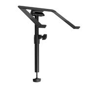 VONYX DBLH1 DJ Booth Laptop Stand Holder - Adjustable, Foldable Metal Platform for DJ Stands, 180° Tilt, Secure Ergonomic Support for Notebook Computers, Fits Booths, 8kg Load
