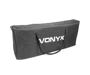 VONYX DJ Screen Bag - Protective Carry Case for Four-Panel Folding Disco DJ Booth Stand, Durable Lightweight Transport Cover, Storage Pocket, Easy-Carry Handle, 700x1200x150mm, Black