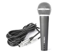 VONYX DM58 Dynamic Microphone with 5m XLR to 6.35mm Jack Cable, Professional Cardioid Mic for Vocal Singing, Speech, Karaoke, DJ and Live PA Performance, Metal Body, Built-in Pop Shield