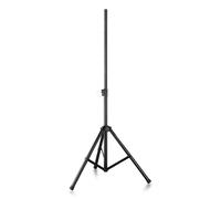 Vonyx Professional Speaker Stand Foldable Metal Tripod Legs Height Adjustable 123-205cm, Heavy-Duty PA Speaker Support with 35mm Pole Mount, Mobile DJ Disco Party, 80kg Max Load, Black