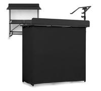 Vonyx Foldable Mobile DJ Booth Stand Package With Carry Bag and Integrated Laptop Stand - An All-in-One Portable DJ Solution For Mobile Events, Cubs, or Home Studios.