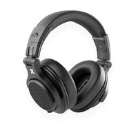 VONYX HDX120WBK Bluetooth 5.3 Wireless DJ Headphones, Over-Ear Studio Headphones, 75 Hour Battery, Foldable, Deep Bass, Dual Jack Inputs, Mic Cable, Carry Pouch, Black