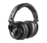 VONYX HDX200BK Premium DJ Headphones with 50mm Drivers, Deep Bass and Wide Frequency Response, Foldable Rotating Cups, Dual Cables, Carry Bag, Perfect for DJs, Studio Headphones