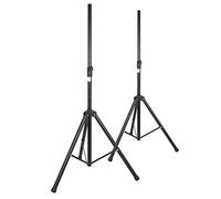 Vonyx Lightweight Speaker Stands Pair - Adjustable Aluminium PA Tripods 1.8m Height, 30kg Capacity, Foldable DJ Speaker Support with 35mm Tubes, Ideal for Stage, Events & Mobile DJs
