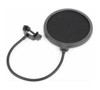 VONYX Microphone Pop Filter 6 Inch with Flexible 35cm Gooseneck and Adjustable Mounting Bracket for Professional Vocal Recording and Studio Use