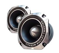 VONYX Professional Bullet Tweeter Pair 100W Titanium Diaphragm 44mm Voice Coil High-Frequency Replacement Speaker Driver Set for PA Systems and Audio Speakers