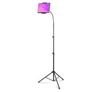 Vonyx S10TH Tripod Tablet Stand Holder, Adjustable Mount with 360° Swivel Gooseneck, Foldable Sturdy Base, Ideal for Musicians, Speakers, Presenters, Performances