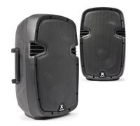 VONYX SPJ-1000ABT 10-Inch Bluetooth Active PA Speakers (2-Pack) - 400W Powered DJ Speakers with Built-in MP3 Player, Mic Inputs | bluetooth pa speaker