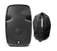 VONYX SPJ1200ABT 12" Bluetooth Active Speaker with Speaker Bag - Portable PA System, Built-in Amplifier, Wireless Streaming, Perfect for DJs, Live Music, and Events