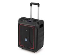 VONYX SPLASH300 Weatherproof Portable PA System, Bluetooth 5.0, Stereo Pairing, LED Party Lights, Rechargeable Battery, 200W Outdoor Portable Sound System for Karaoke, Fitness and Events - Black