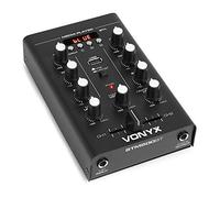 Vonyx STM500BT 2-Channel DJ Mixer with Bluetooth, USB MP3 Playback, Premium Audio Mixing Desk, Versatile Music Controller for DJs, DJ Mixers, Parties