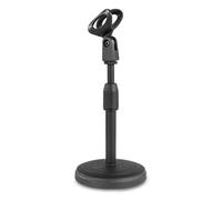 Vonyx TS03 Adjustable Microphone Table Stand - Desktop Mic Holder with Black ABS Build for Podcasting, Recording, Broadcasting, Streaming, Home Studio Use