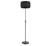 VONYX V205B Compact Personal Active Monitor PA System with Adjustable Stand, 80W Portable Active Speaker Kit with Bluetooth, USB, Mic and Guitar Inputs for Singers and Solo Performers