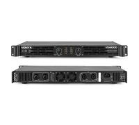 VONYX VDA1000 DJ PA Amplifier - 1000W (2x500W) Class-D Power Amp with XLR Jack Combi Inputs, NL-4 Speaker Outputs, Compact 1U 19" Rack Mountable for Live Audio Systems & Installations