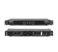 Vonyx VDA500 Stereo Power Amplifier - 500W Class D Professional PA Amplifier with 2 Channels, XLR & 6.3mm Jack Inputs, NL-4 Outputs, Rack-Mountable Audio Power Amp for DJs & Live Events