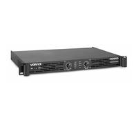 Vonyx VDA500 Stereo Power Amplifier, 500W Class D, 2-Channel, Rack | XLR & jack inputs, NL-4 outputs, LED overload indicators, DJs events