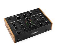 Vonyx VDJ270 4 Channel DJ Mixer with Rotary Dials for Home or Professional Use