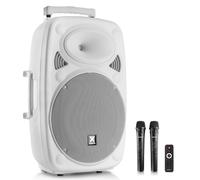 Vonyx Verve46W 15" Portable PA System with Wireless Microphones & 1000W Power