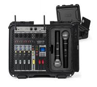 Vonyx VMA106 6-Channel Powered PA Mixer with Handheld Wireless Microphone