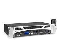 VONYX VPA600 Bluetooth DJ Amplifier - 2 Channel Stereo PA Audio Amp 600W with USB, SD, MP3 Player, Rack Mountable 19 Inch 2U, RCA & Jack Inputs NL2 Speaker Connection, Remote Control