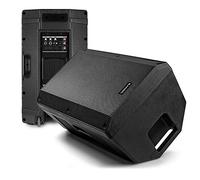 VONYX VSA12 Active Foldback Monitor Speakers Pair - 800W 12" Bi-Amplified Stage Monitors with Guitar, Mic & Line Inputs, Angled Design & Tripod Mount for Live Performances & DJ Events