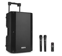 Vonyx VSA500 Portable PA System 800W with 2 Wireless Microphones