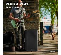 VONYX VSA700 1000W Portable PA System with Battery, Bluetooth, 2 Wirel