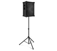 VONYX VSB210 Bluetooth Battery Powered Portable PA System with Stand | Dual 10in woofers, up to 30 hours battery, Bluetooth 5.3, stand extends to 1.8m