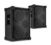 VONYX VSB210 Portable PA Speaker Pair with Wireless Pairing - 2000W | Dual 10in woofers per speaker, up to 30 hours battery, wireless stereo pairing