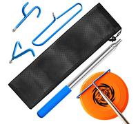 VOOADA 3 in 1 Disc Golf Retriever, Multifunctional Telescopic Grabber Extends to 16ft, Stainless Steel, Disc Golf Equipment with Premium Accessories