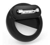 VOOBUNTEN for AirTag Hidden Case Holder with Invisible Pin - Secure & Discreet Anti-Lost Tracker for Children, Elderly, Pets, Luggage, Bags (1 Pack, Black)