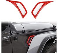 Voodonala for Jeep JL Side Air Conditioning Vent Outlet Decoration Trim for 2018-2023+ Jeep Wrangler JL JLU Gladiator JT, ABS Red