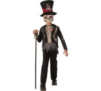 Rubie's 1000783S000 Voodoo Boy Ultimate Zombie Costume for Kids - Halloween Ready for Adventures Fancy Dress, Black, 5-6 Years