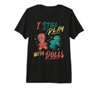 Voodoo Doll Funny Occult Witchcraft Magic Dark Humor Dolls Premium T-Shirt
