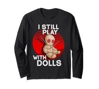 Voodoo Doll Funny Occult Witchcraft Spooky Dark Black Magic Long Sleeve T-Shirt