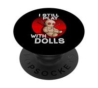 Voodoo Doll Funny Occult Witchcraft Spooky Dark Black Magic PopSockets Adhesive PopGrip