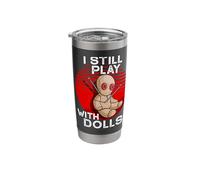 Voodoo Doll Funny Occult Witchcraft Spooky Dark Black Magic Stainless Steel Insulated Tumbler